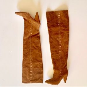 Joie thigh high suede knee boot